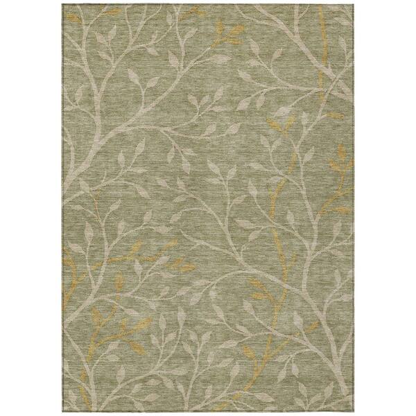 Chantille Machine Washable Indoor/Outdoor Abstract ACN3024 Sage 9 ft. x 12 ft. Area Rug