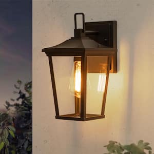 Felix 1-Light Black Outdoor Wall Lantern Sconce