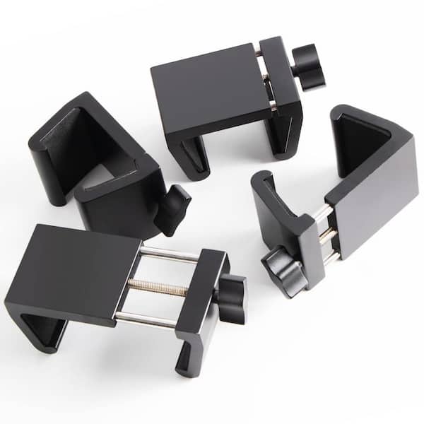 Angel Sar Adjustable Aluminum Alloy Patio Furniture Clips, Suit for Tube Length 1-2.5 in. (4-Pack)