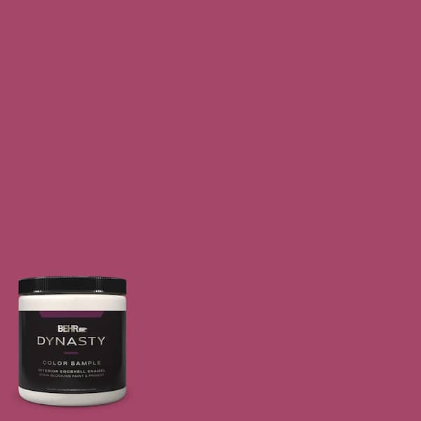 BEHR DYNASTY 8 oz. Home Decorators Collection #HDC-SM14-1 Fuschia Flair Eggshell Enamel Stain-Blocking Interior Paint & Primer Sample
