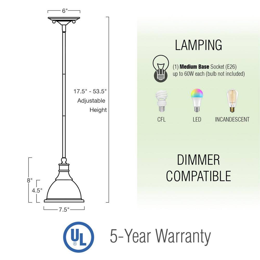 Ellie 8" Modern Mini Pendant Light with Frosted Glass & Brushed Nickel Finish