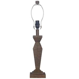 Mix & Match Classic Wood Beam Metal Table Lamp