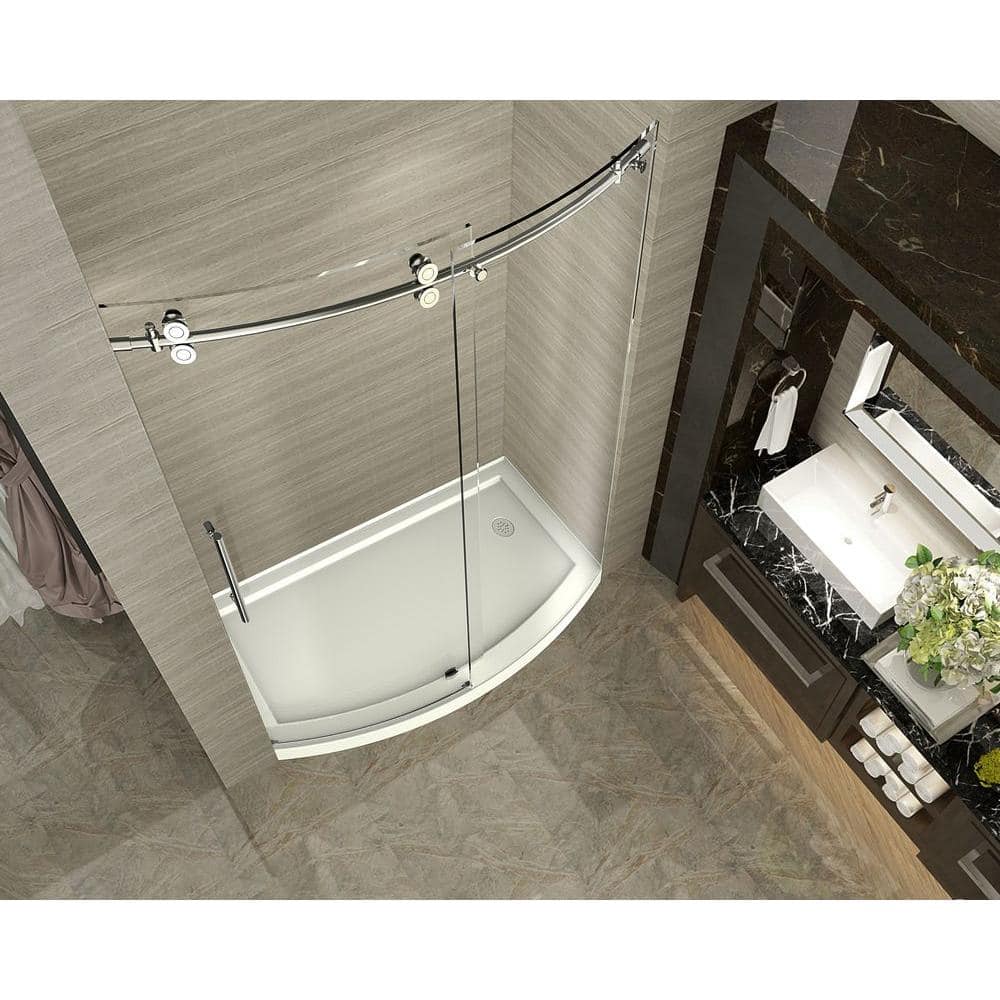 ZenArch 60" Frameless Clear Glass Sliding Shower Door