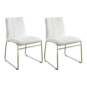 Kona I White Contemporary Style Side Chair (2-PacK)