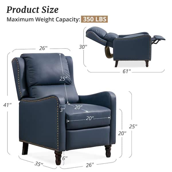 1534　INOUT Just Right Chair Leather Glitzhome-30.75