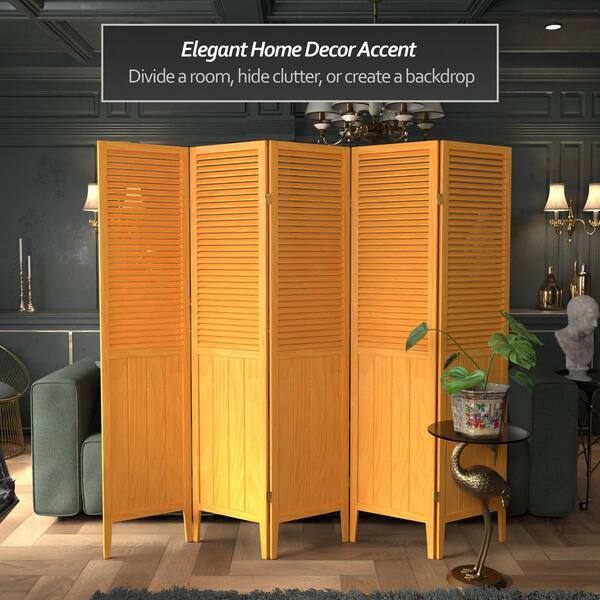 RED LANTERN Honey 5-Panel Room Divider BEAD-HON-5P The