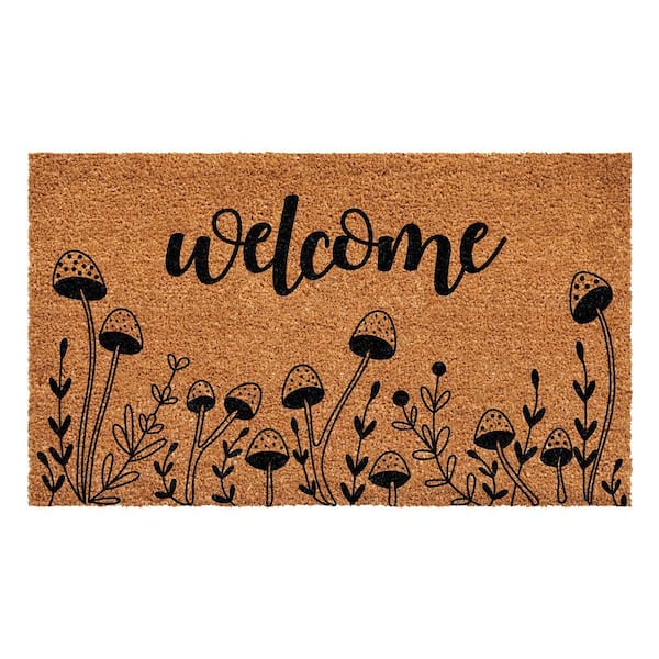 Calloway Mills 24 in. x 36 in. Mushroom Welcome Doormat 112262436