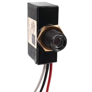 500-Watt 120-Volt Dusk to Dawn Light Control Mini Button Photocontrol, Black
