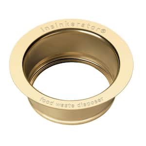 Kitchen Sink Flange in French Gold for InSinkErator Garbage Disposal