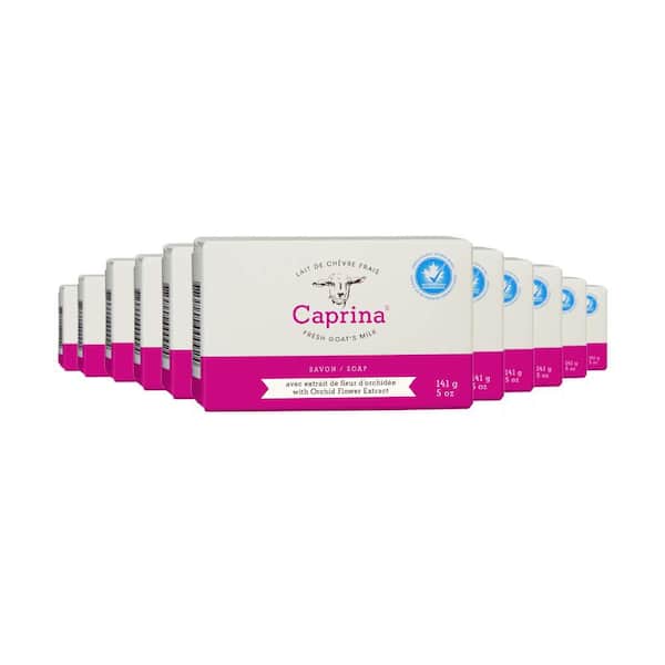 Caprina Fresh Goat's Milk Moisturizing Soap Bar - Orchid Flower Extract (24-Pack)