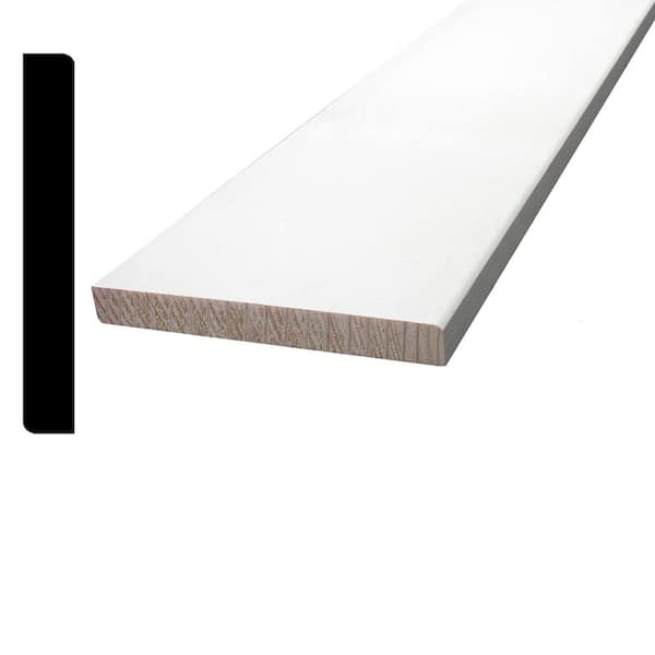 Pro Pack 3/8 in. x 3-1/4 in. x 96 in. Primed Pine Baseboard Moulding (6-Pack − 48 Total Linear Feet)