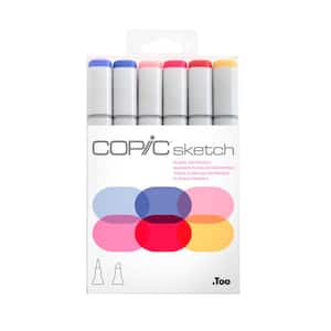 Sketch Marker Set, Floral Favorites 2, (6-Colors)