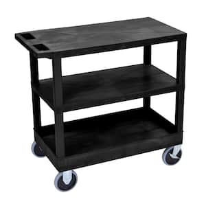 EC 32 in. Utility Cart with 5 in. Casters in Black