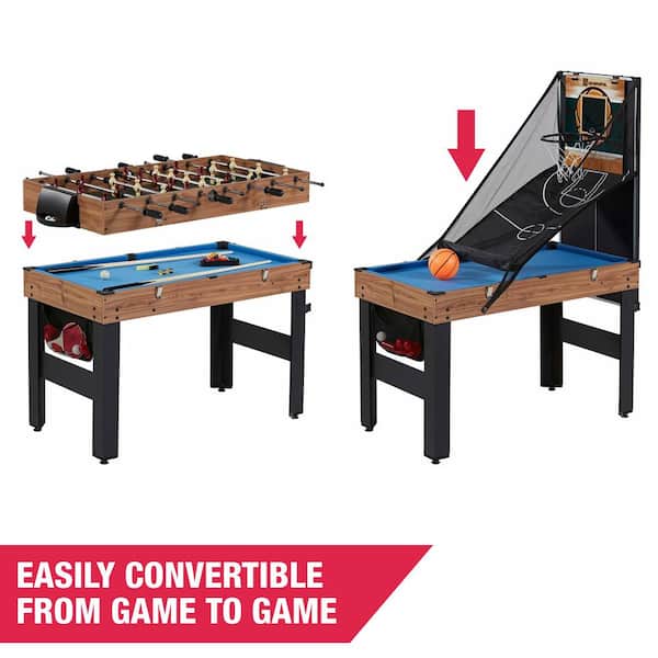 MD Sports Game Table 54 Inch 4 in 1 Combo Foosball Hockey Table Tennis for sale online