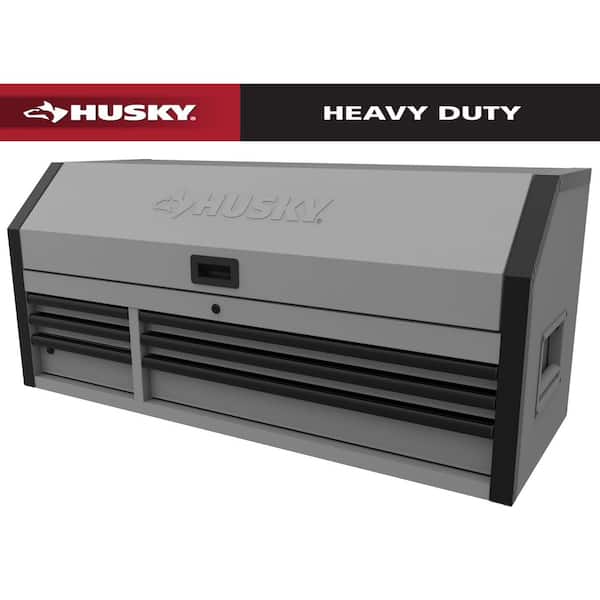 Heavy-Duty 52 in. W x 20 in. D 6-Drawer Matte Gray Steel Top Tool Chest