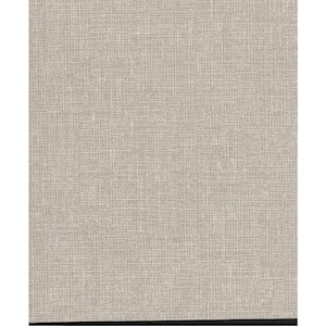 Arya Grey Fabric Texture Vinyl Strippable Wallpaper (Covers 60.8 sq. ft.)