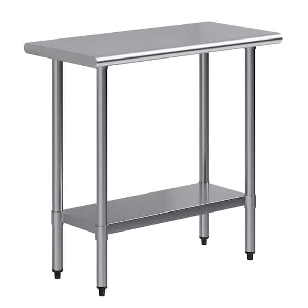 18 in. x 36 in. Premium Stainless Steel Table with Undershelf