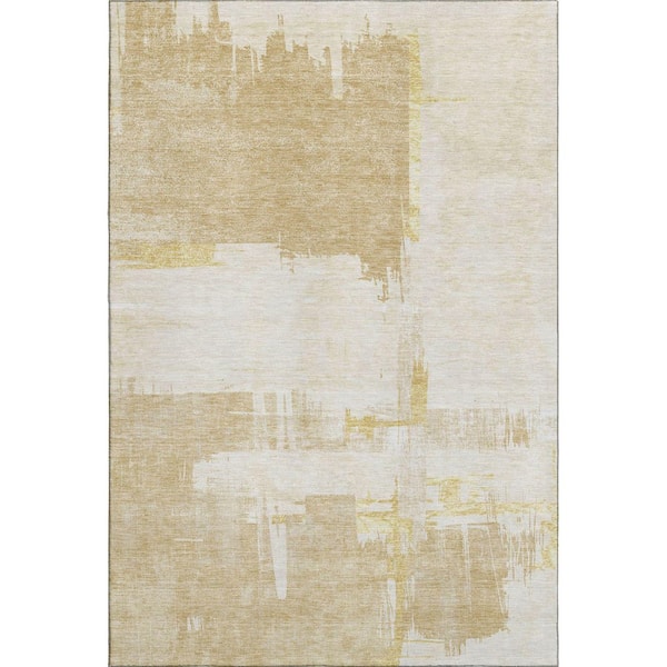 Addison Rugs Mayfield Premium Machine Washable Indoor/Outdoor Geometric AMF624 Beige 8 ft. x 10 ft. Area Rug