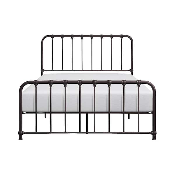 Lazzara Jocelyn Dark Bronze Metal Frame Full Platform Bed