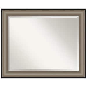 Imperial Pewter Black 33 in. H x 27 in. W Framed Wall Mirror