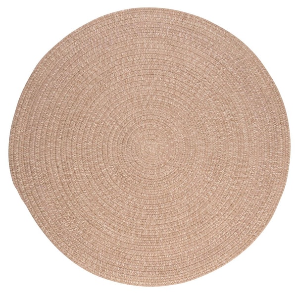Home Decorators Collection Cicero Oatmeal 8 ft. x 8 ft. Round Braided Area Rug