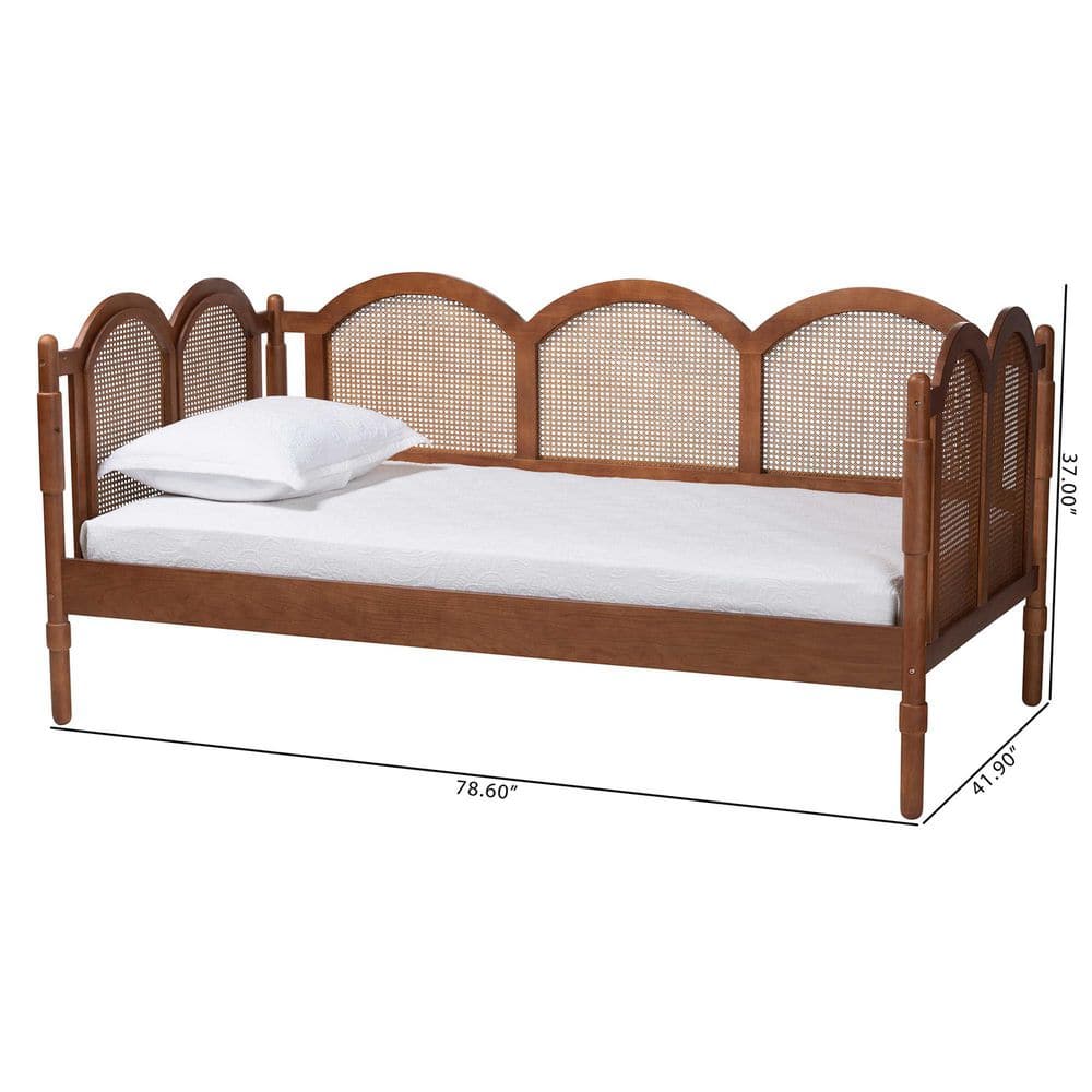Carmiya Walnut Brown Twin Daybed - thumbnail 7