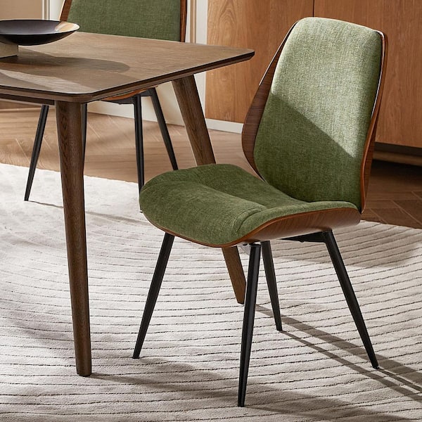 Arsema Moss Polyester Dinning Chair with Adjustable foot pads