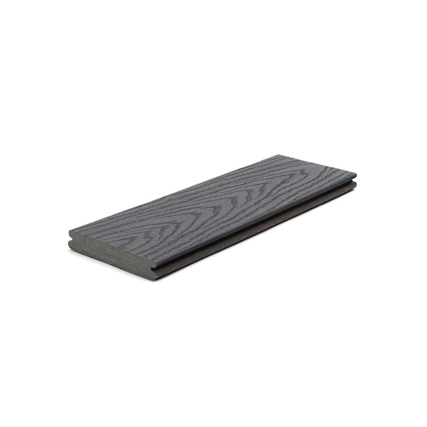 Trex Select 1 in. x 6 in. x 1 ft Winchester Grey Composite Deck Board Sample