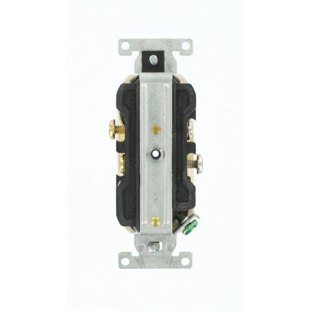 Light Almond Tamper Resistant Duplex Receptacle with Wall Plate