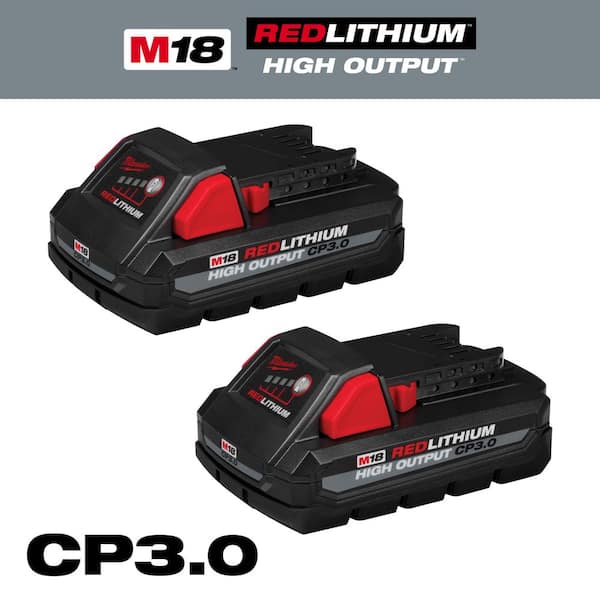 Milwaukee - M18 18V Lithium-Ion HIGH OUTPUT CP 3.0Ah Battery Pack (2-Pack)