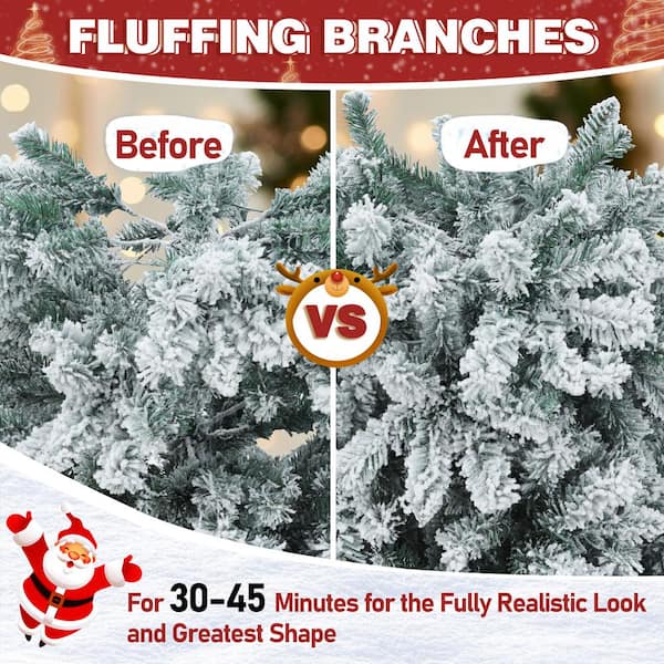 Before and After: Flocking and Decorating a Christmas Tree » My