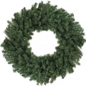 24 in. Unlit Canadian Pine Artificial Christmas Wreath