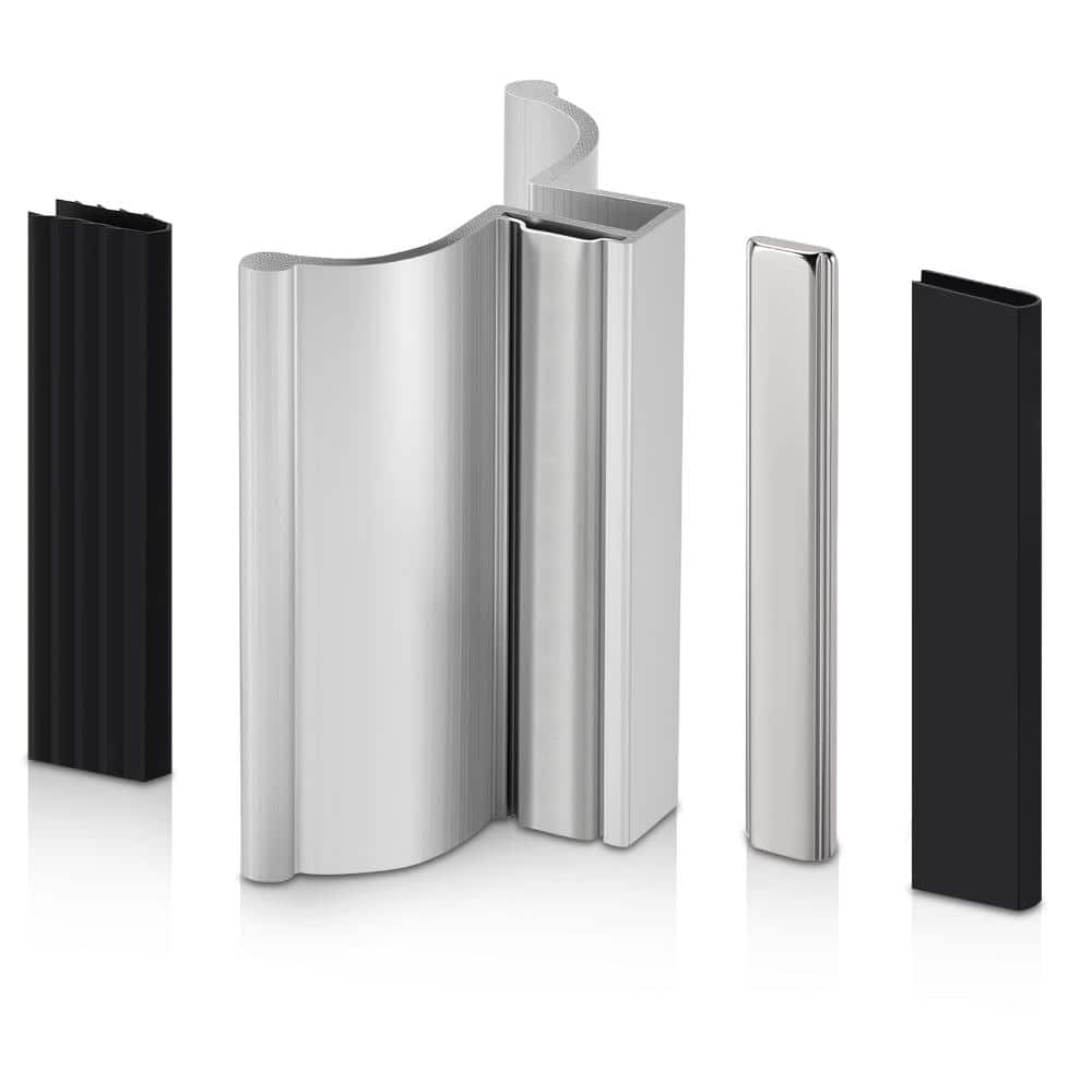3 in. Shower Door Handle Bath Product Type in Silver Finish for Frameless Glass Doors with Magnet (1-Pair) price history on PriceWatchPro