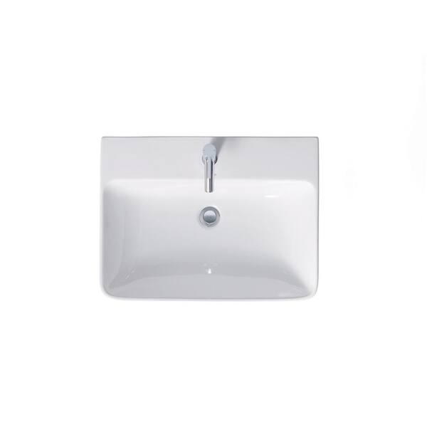 ソリューションブラック(15ポンド) Duravit ME by Starck 25.63 in. Rectangular Bathroom Sink in
