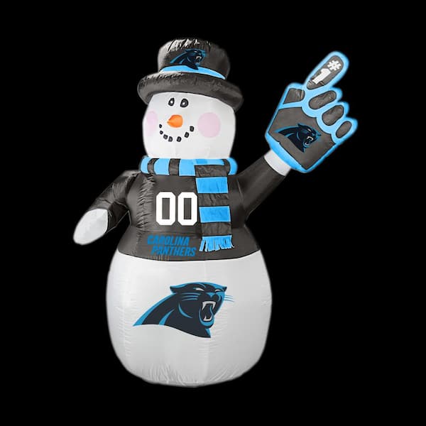 Boelter Brands Carolina Panthers 7-ft Lighted Snowman Christmas Inflatable  at