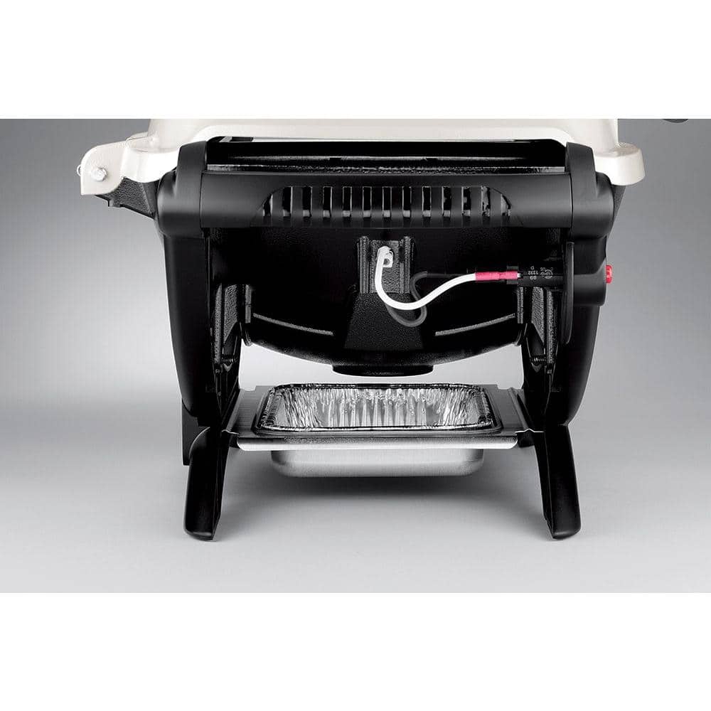 Weber Q 1200 Black Portable Propane Gas Grill with Side Burner