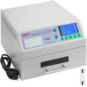Reflow Oven T962 110-Volt Reflow Soldering Machine 800 Watt Professional Infrared Heater Automatic for 180mm x 235mm