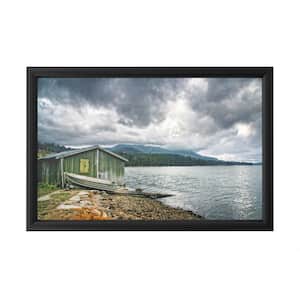 "Cloudy Day" by Beata Czyzowska Framed with LED Light Landscape Wall Art 16 in. x 24 in.