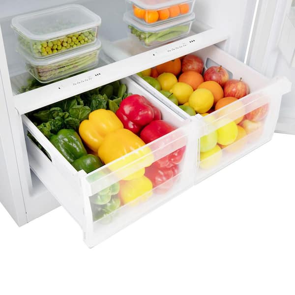 Vissani 18 cu. ft. Top Freezer Refrigerator in White with ENERGY