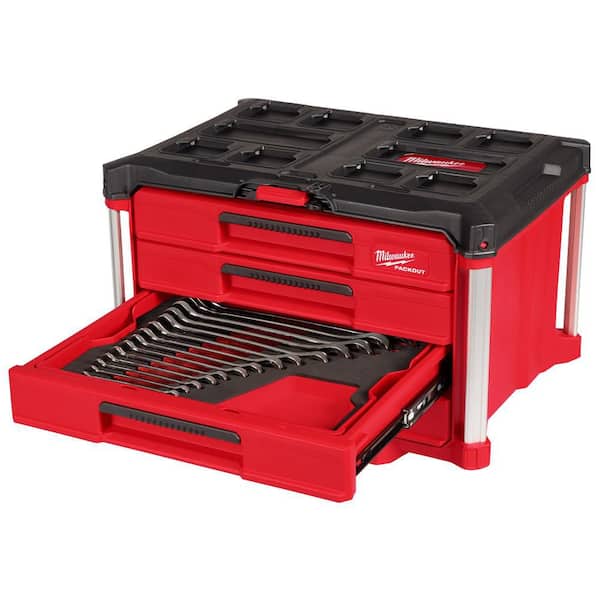 Milwaukee Combination SAE and Metric Wrench Mechanics Tool Set