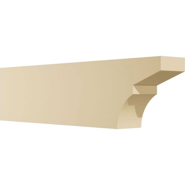 Ekena Millwork Standard Monterey 3 in. W x 6 in. H x 24 in. D Signature Urethane Rafter Tail Outlooker
