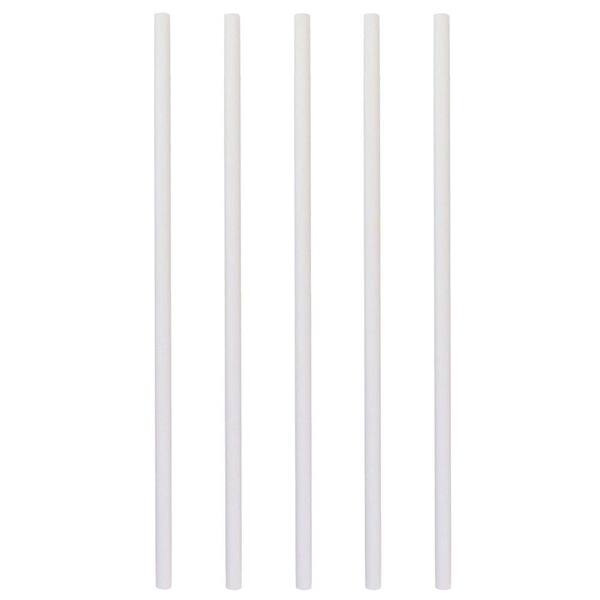 Pegatha 26 in. x 3/4 in. Aluminum White Round Deck Railing Baluster (5-Pack)
