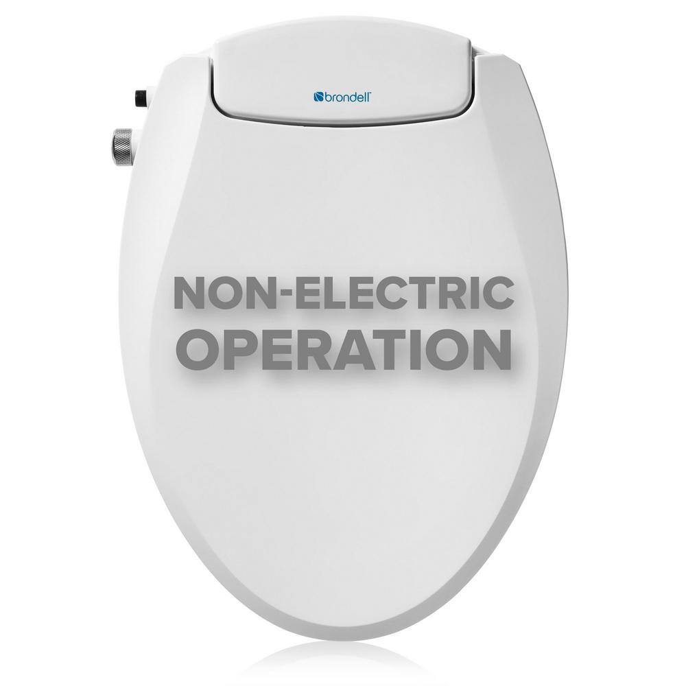 Brondell Swash Ecoseat NonElectric Bidet Seat for Round Toilet in