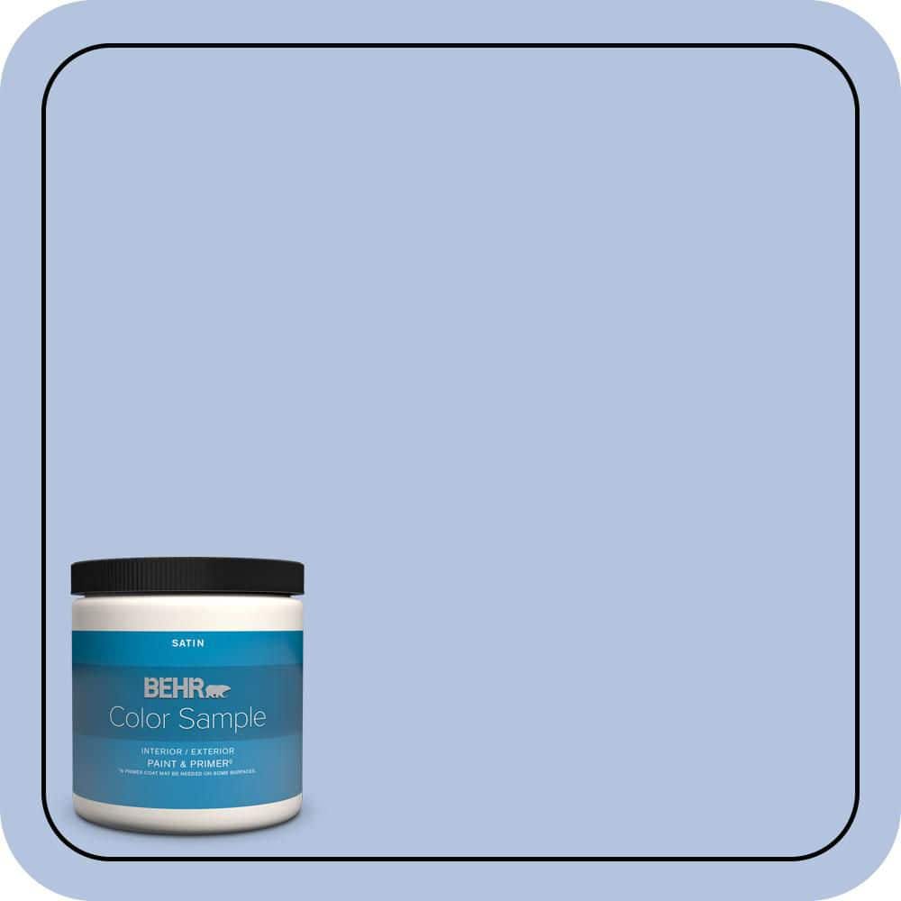 8 oz. #600C-3 Periwinkle Bud Satin Enamel Interior/Exterior Paint & Primer Color Sample price history on PriceWatchPro
