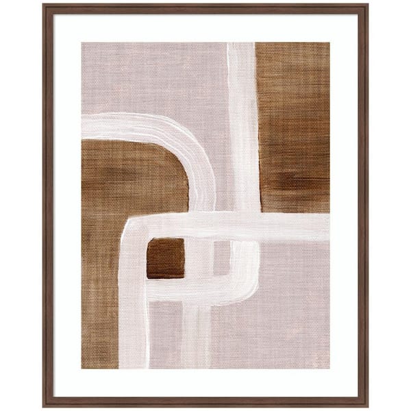 Florence "rhythmic lines ll" by Nikita Jariwala Abstract Framed Art Print 42 in. x 34 in.