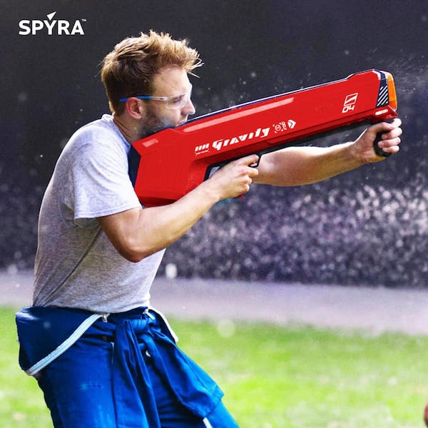 テンリュー　launcher F-SC-ML フロータースペック Electric Water Bomb Launcher with LED Display, SpyraGravity, Red