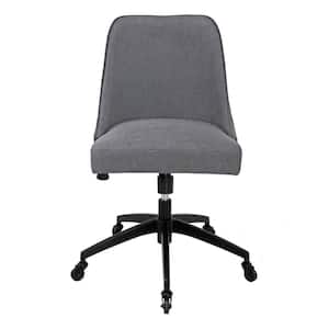 Kinsley Gray Swivel Upholstered Desk Chair