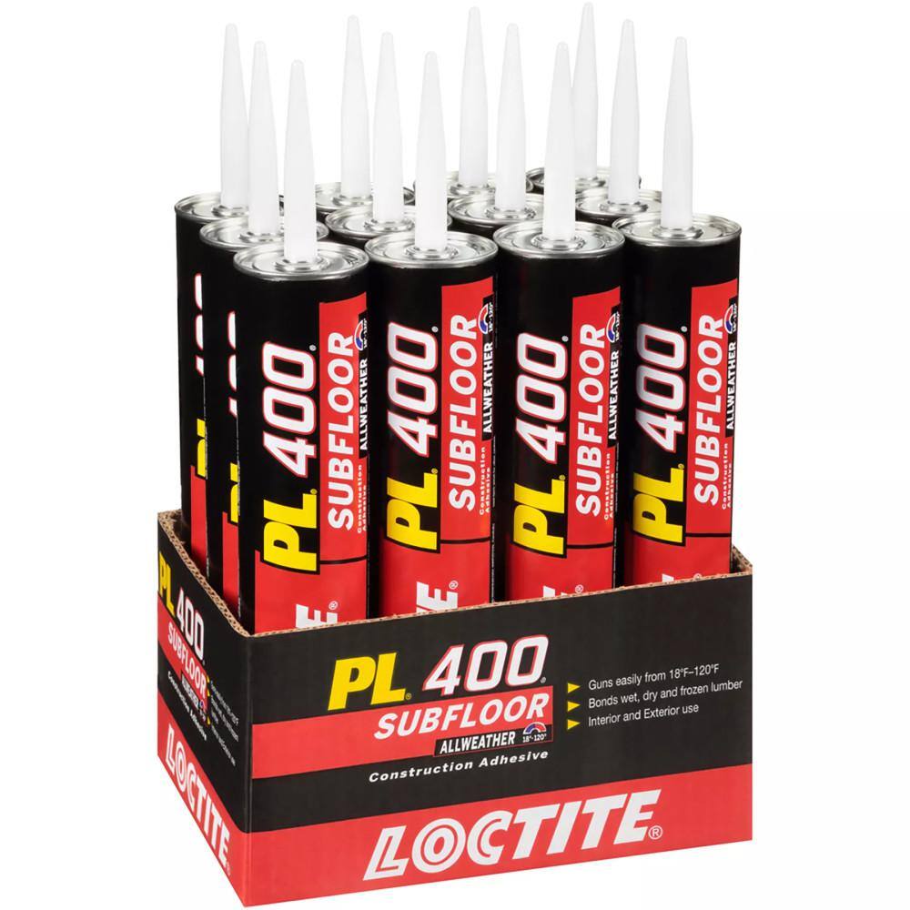 Loctite PL 400 Subfloor 28 oz. All Weather Latex Construction Adhesive