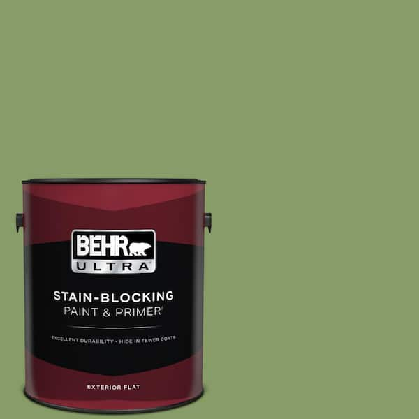 BEHR ULTRA 1 gal. #M370-5 Agave Plant Flat Exterior Paint & Primer