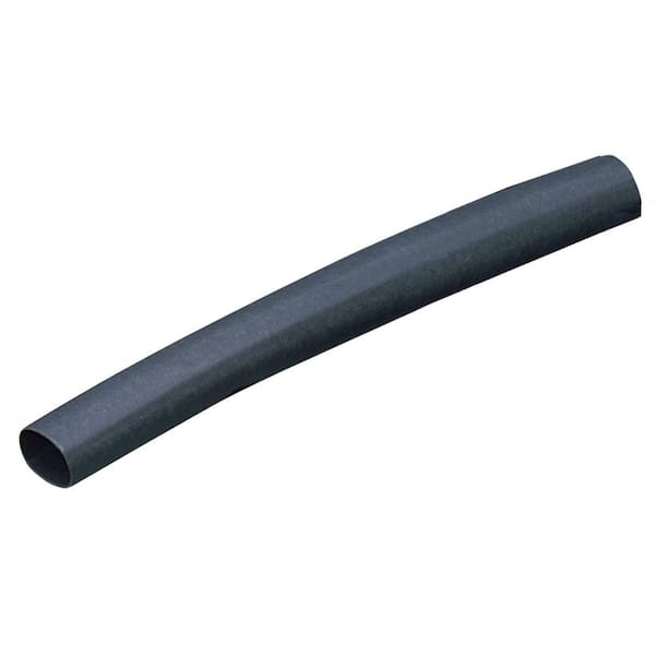 GARDNER BENDER 1/2 in. x 3 in. Black Polyolefin Heat Shrink Tubing (3-Pack)